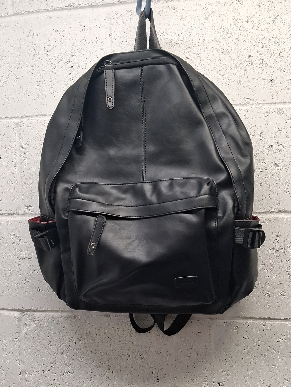 NWT Baosha BP-08 Unisex PU Leather Computer Laptop Bag 15.6 inch Backpack